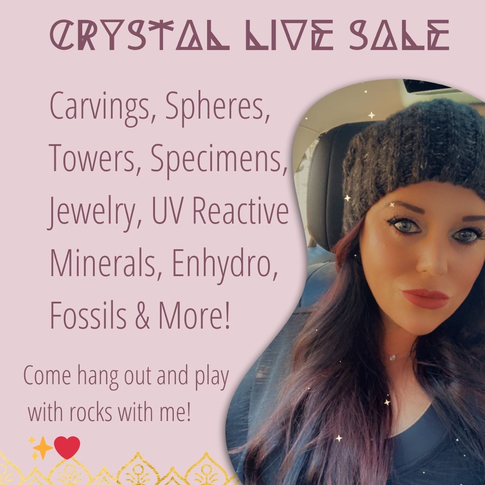 🔮LIVE SALE🔮Crystals, Specimens, Bracelets, Necklaces, Crystal Carvings